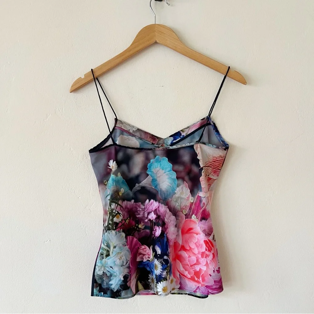 NWOT Ted Baker Floral Scalloped Cami Tank Top - Picture 5 of 7